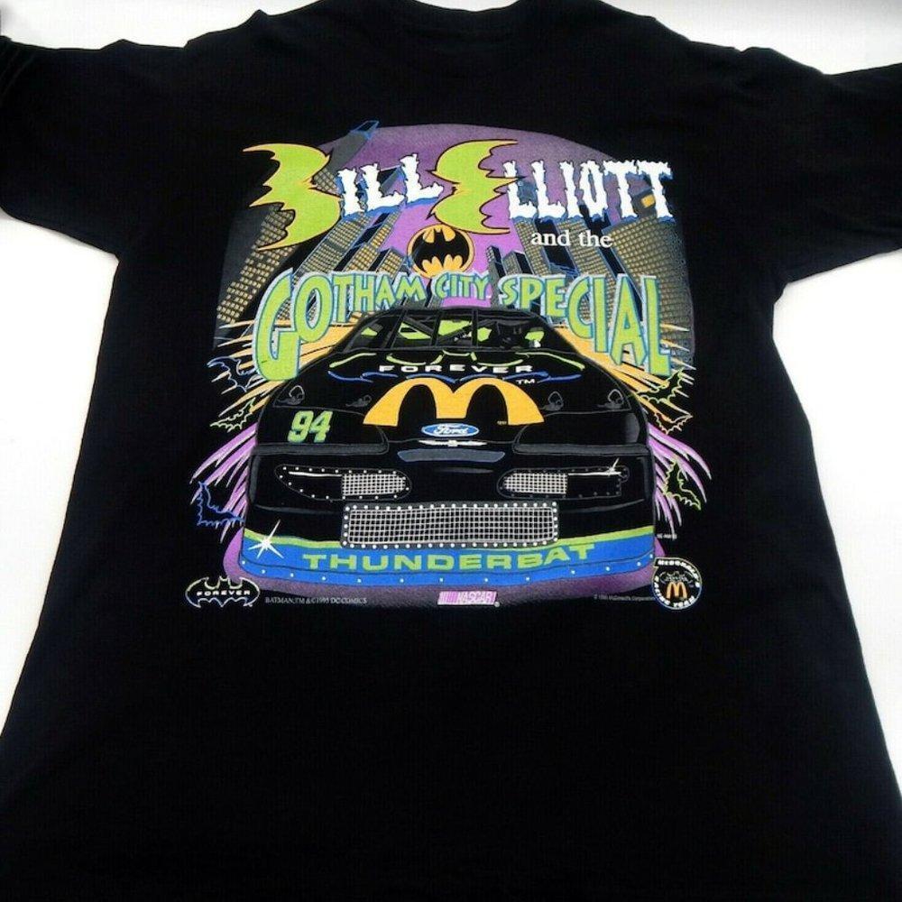 Retro Bill Elliott 1995 Batmanever Nascar Racing Nascar Bill Elliot Shirt